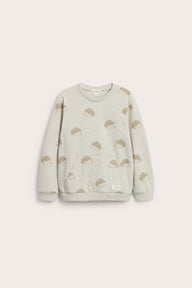 Baby & kids beige sweatshirt with brushed inside