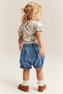 Baby woven denim shorts