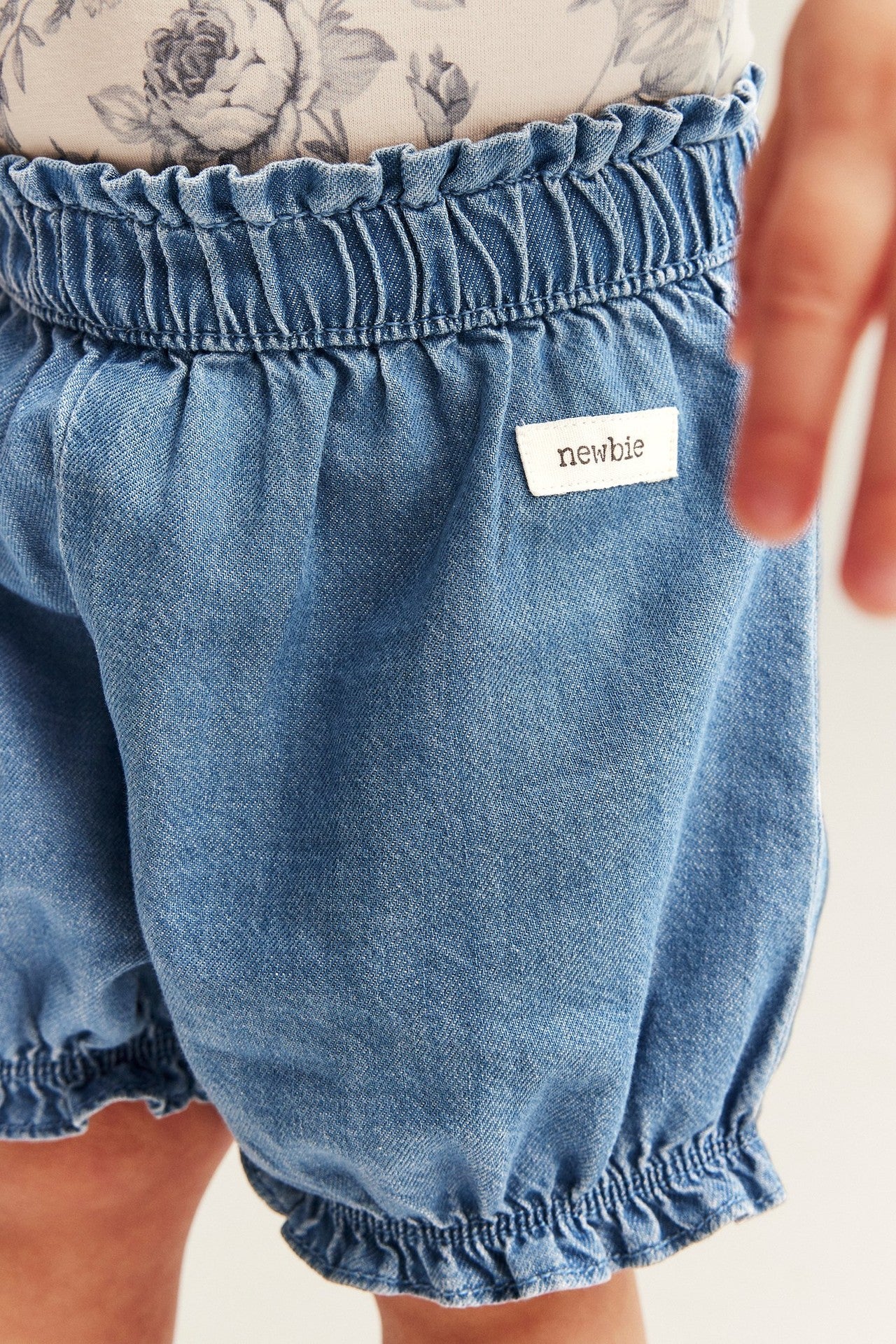 Baby woven denim shorts