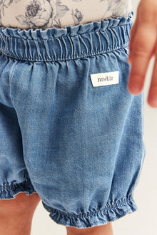 Baby woven denim shorts