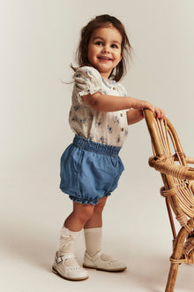 Baby woven denim shorts