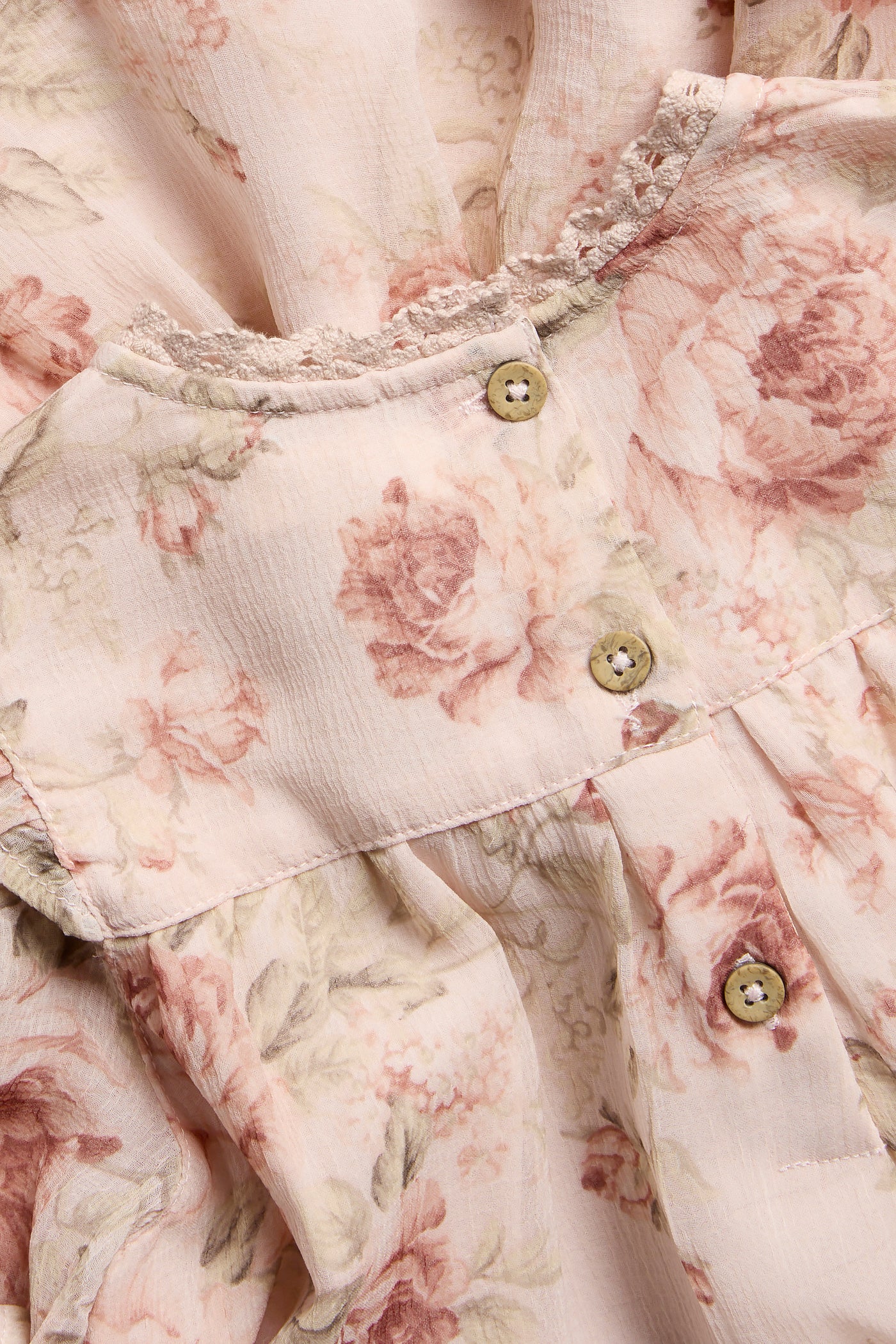 Baby & kids pink floral chiffon dress
