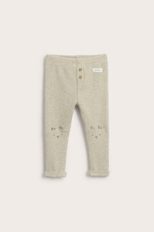 Baby beige waffle leggings