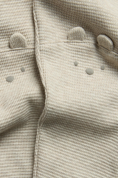 Kids beige waffle leggings