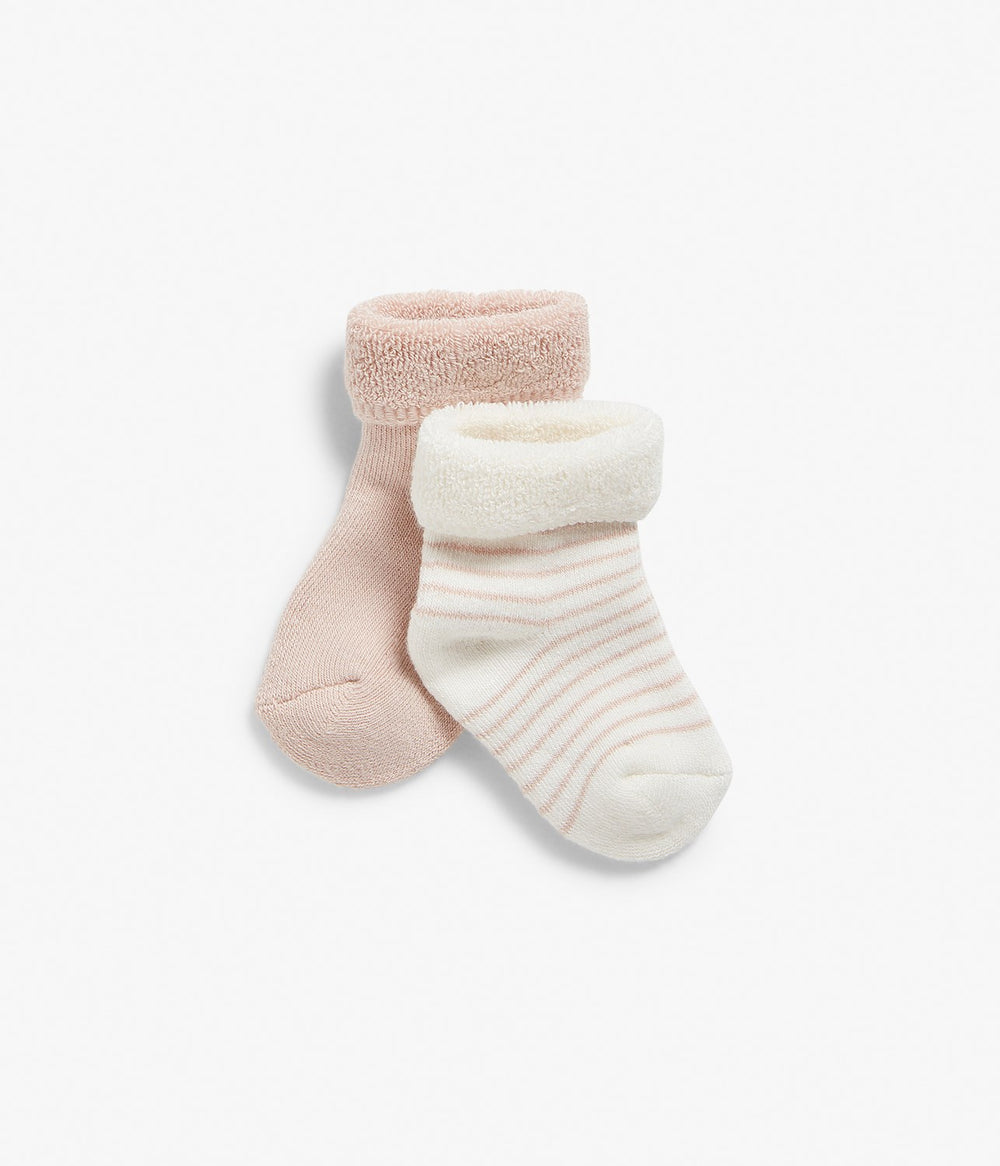 New Born Baby Boy/Girl Pack Of 2 Socks | Pink main image 0