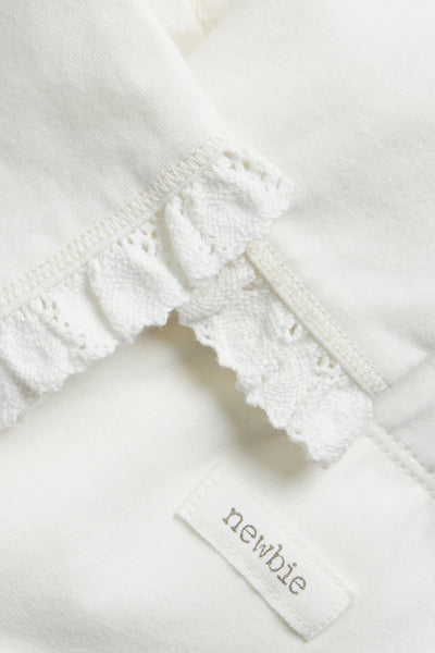Baby white lace leggings
