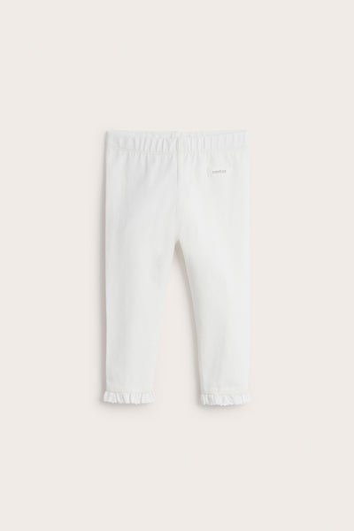 Baby white lace leggings