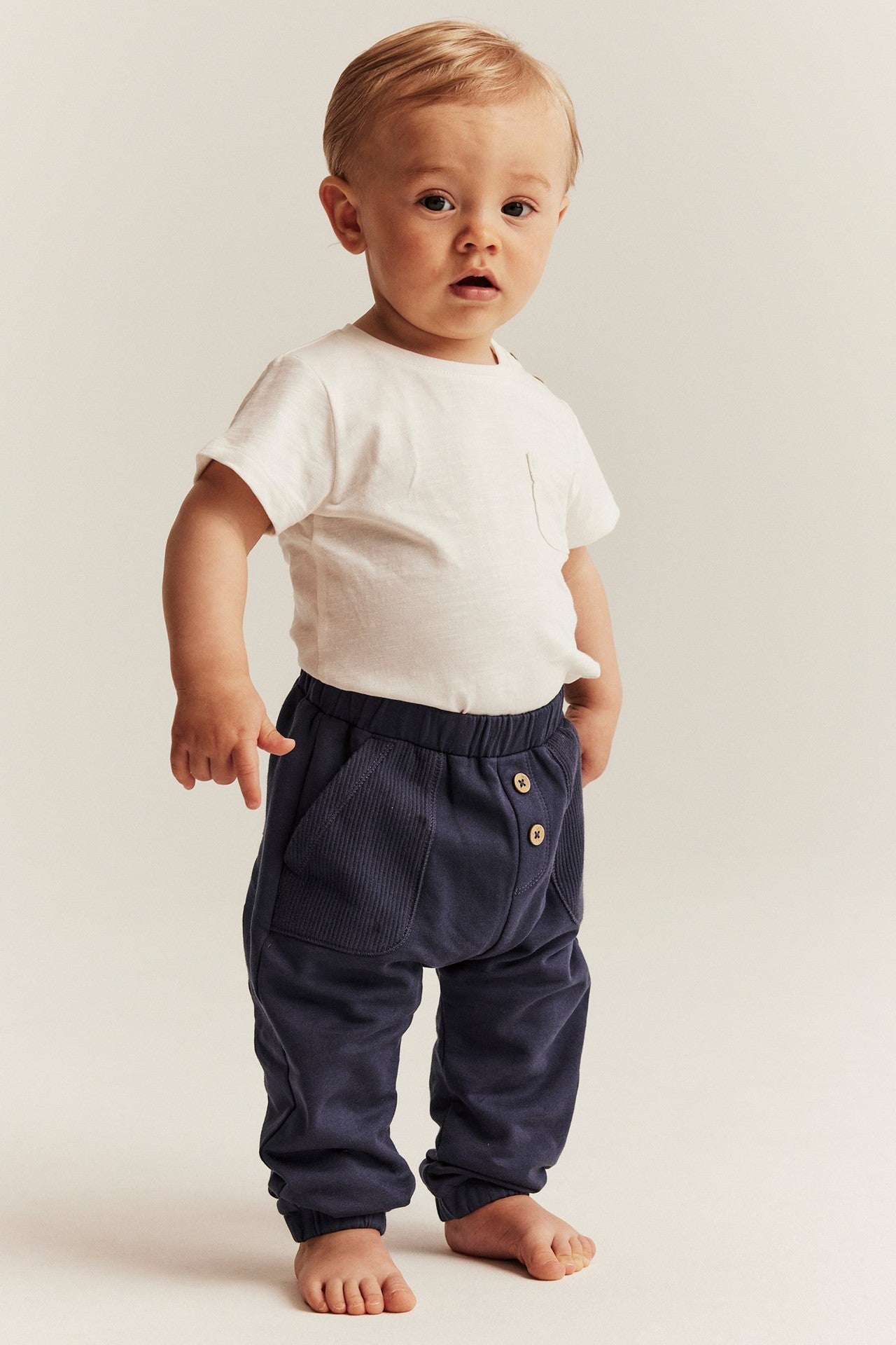 Baby navy blue jogging trousers