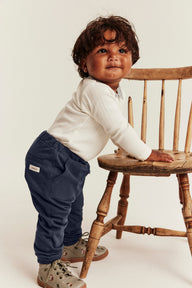 Baby navy blue jogging trousers