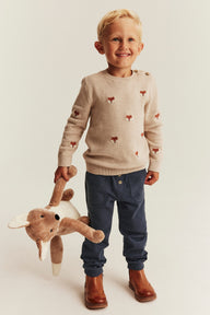Kids navy blue jogging trousers