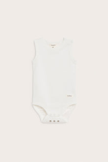 Baby white sleeveless bodysuit