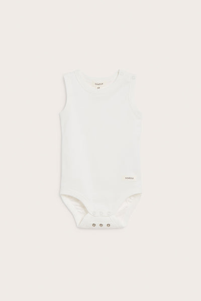 Baby white sleeveless bodysuit
