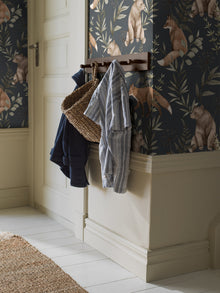 Wild Forest blue fox & bear wallpaper