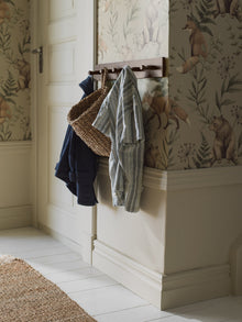 Wild Forest beige fox & bear wallpaper