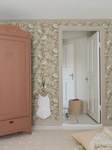 Magic Forest green animal wallpaper