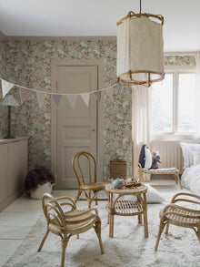 Magic Forest green animal wallpaper