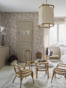 Magic Forest beige animal wallpaper