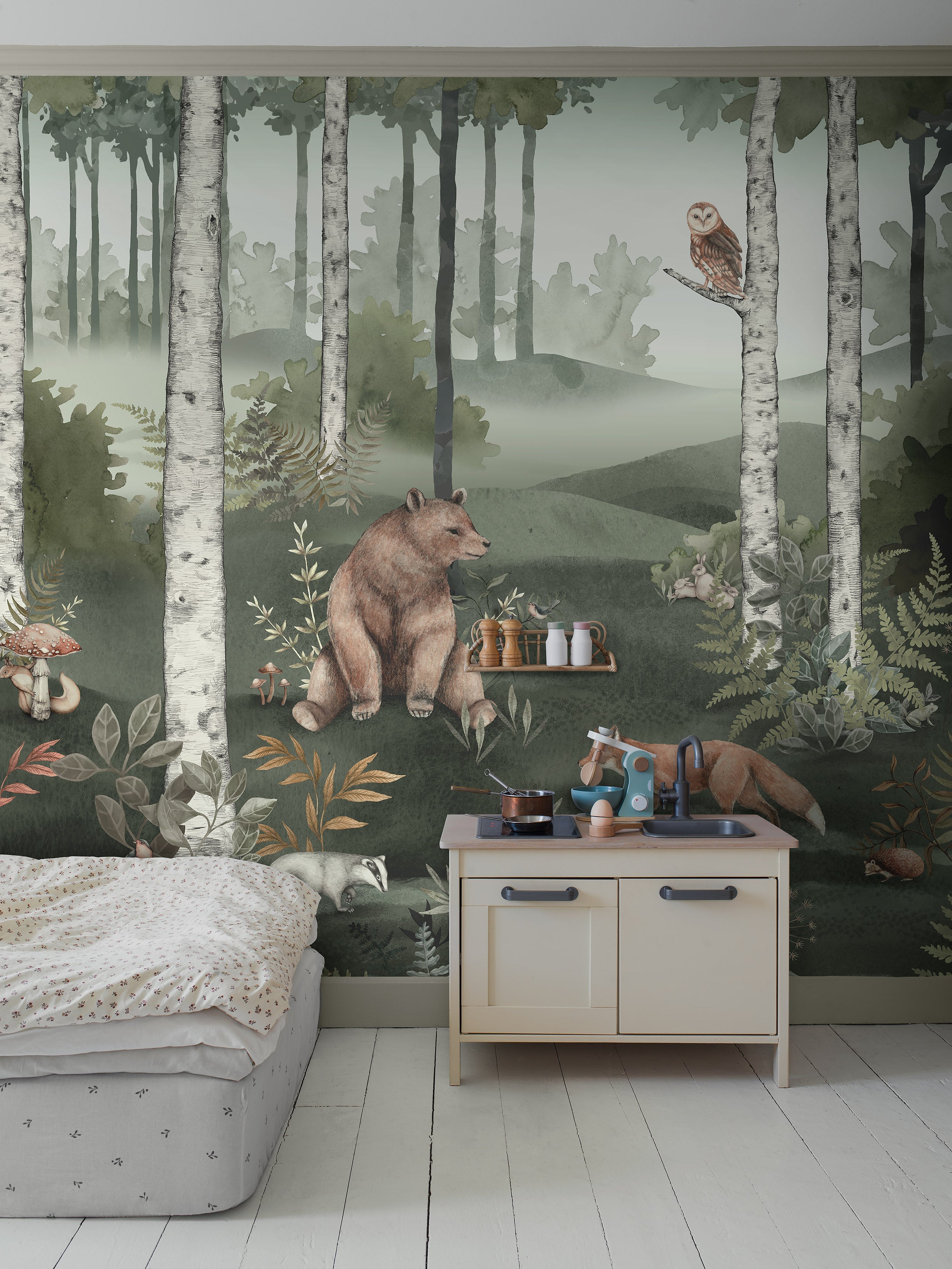 Wild Forest Mural wallpaper