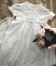 White lace Christening dress