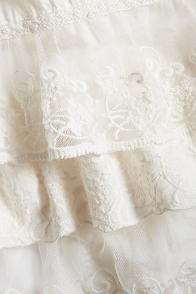 White lace Christening dress
