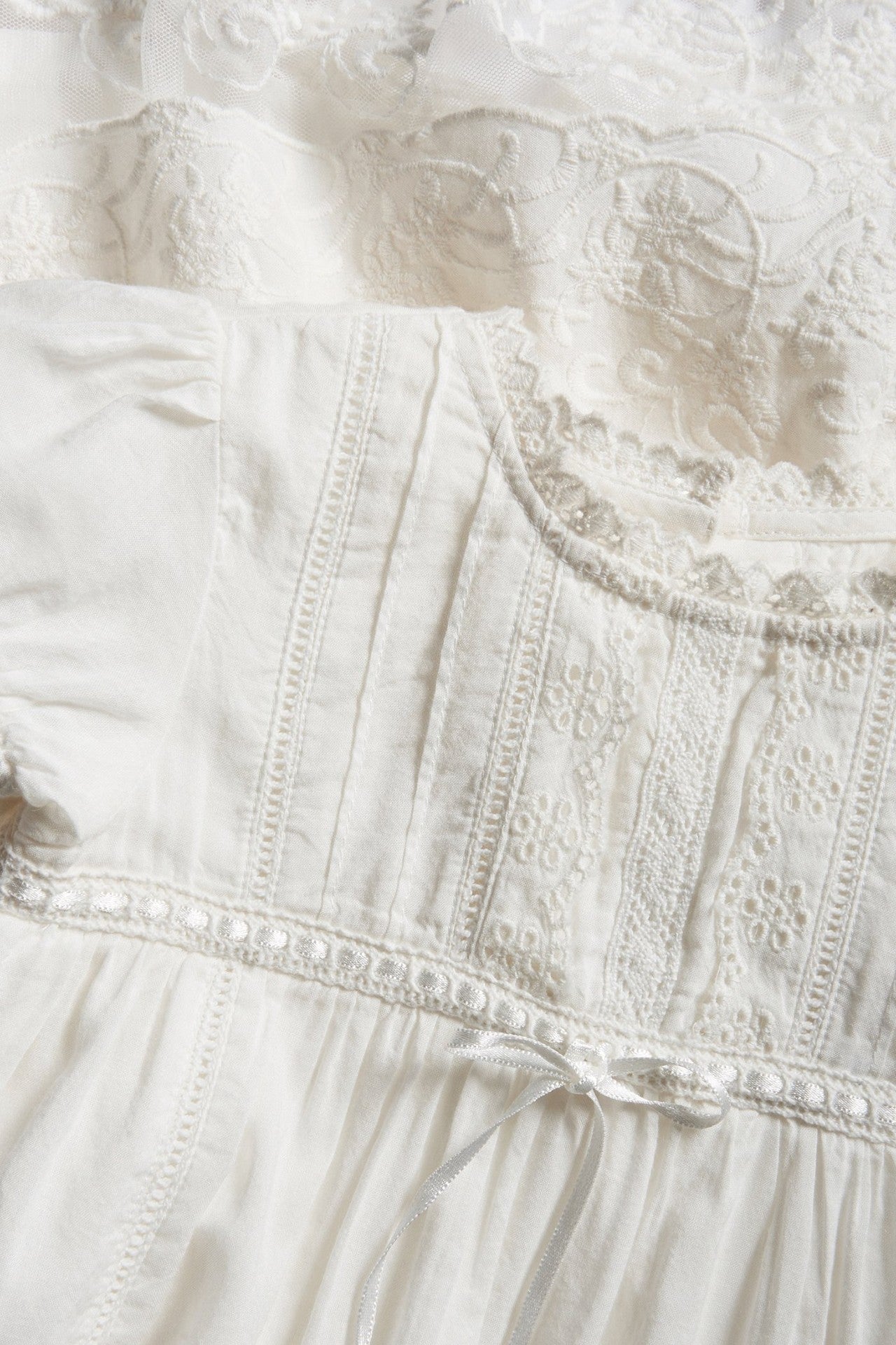White lace Christening dress