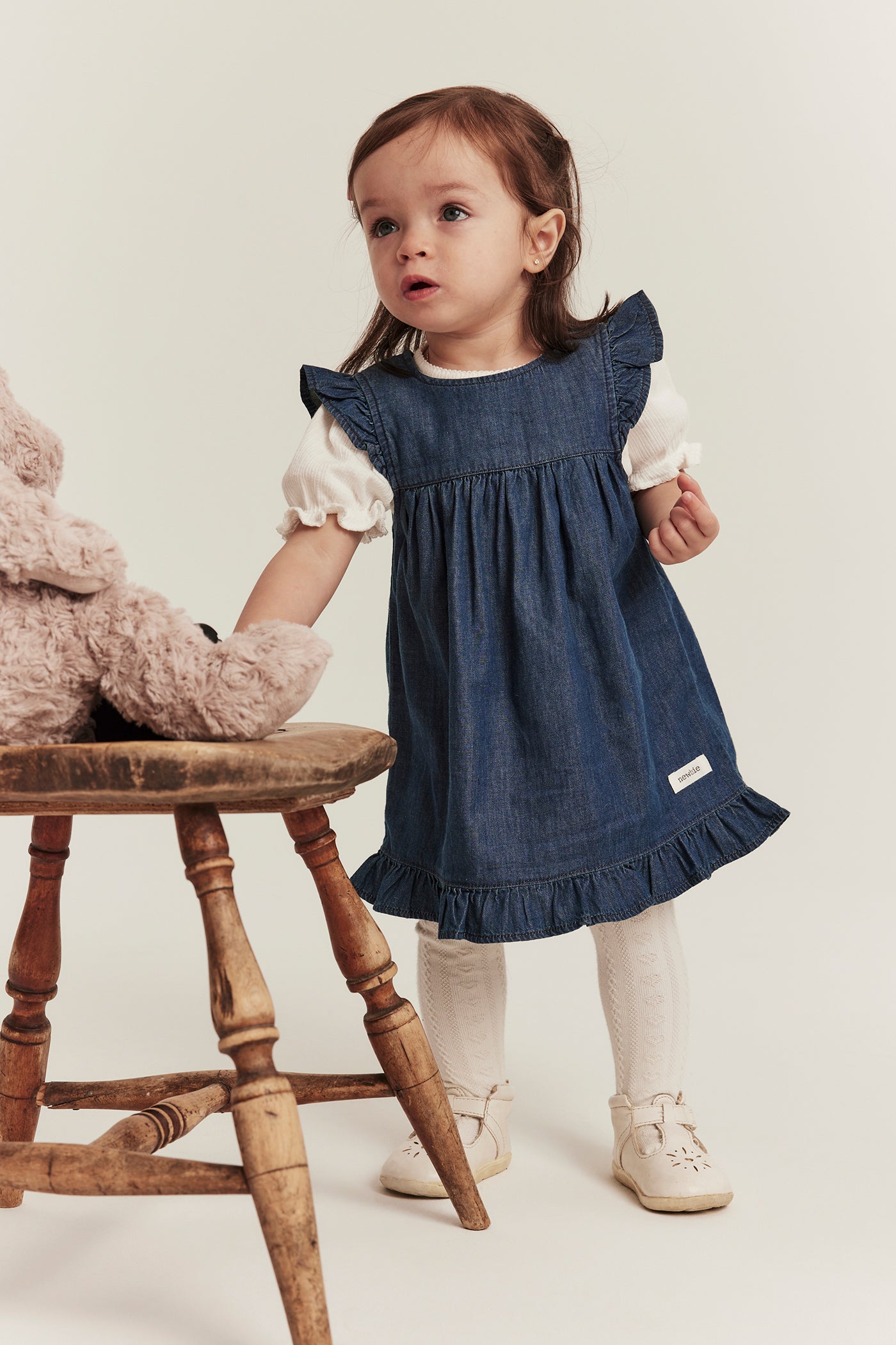 Baby blue denim dress