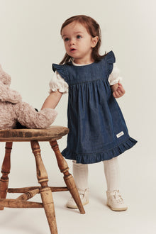 Baby blue denim dress