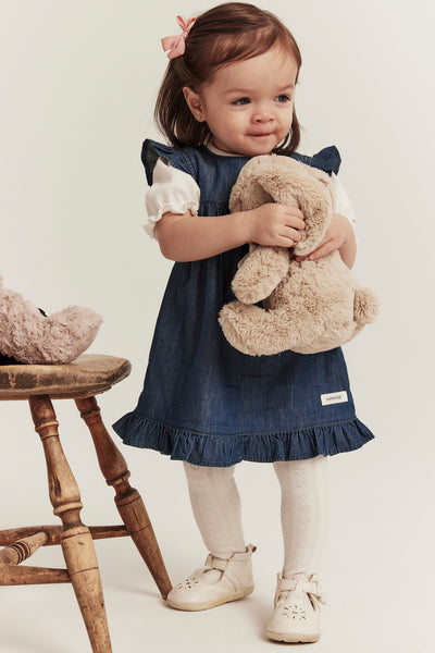 Baby blue denim dress