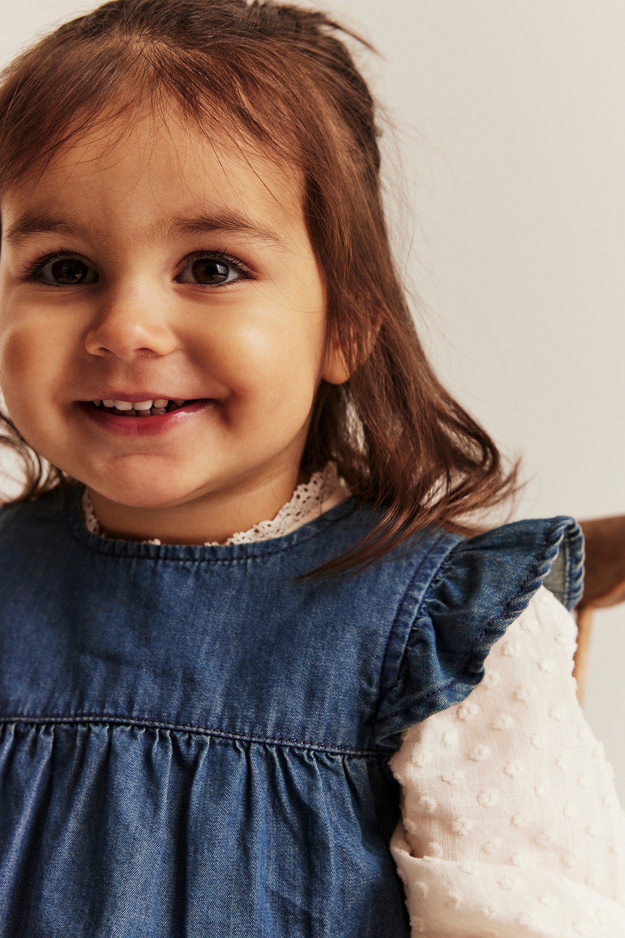 Baby blue denim dress