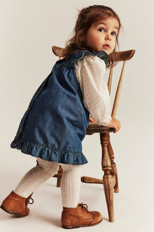 Baby blue denim dress