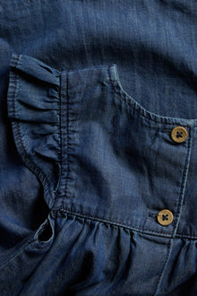 Baby blue denim dress