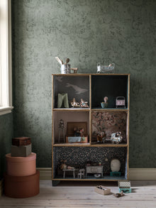 Forest Friends green wallpaper