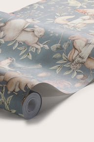 Minou blue wallpaper