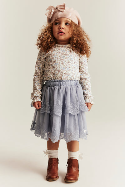 Baby & kids' white floral long-sleeve top