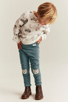 Kids´ blue fleece leggings