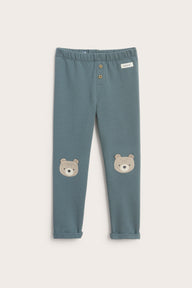 Kids´ blue fleece leggings