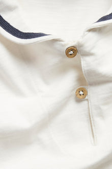 Baby white short sleeve sailor bodysuit