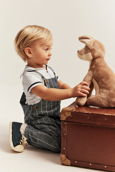 Baby white short sleeve sailor bodysuit