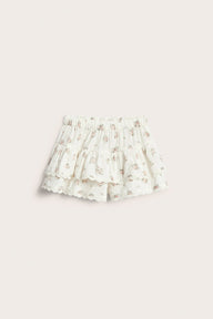 Kids floral culottes with frills