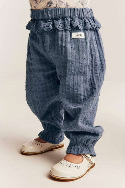 Baby blue frill trousers