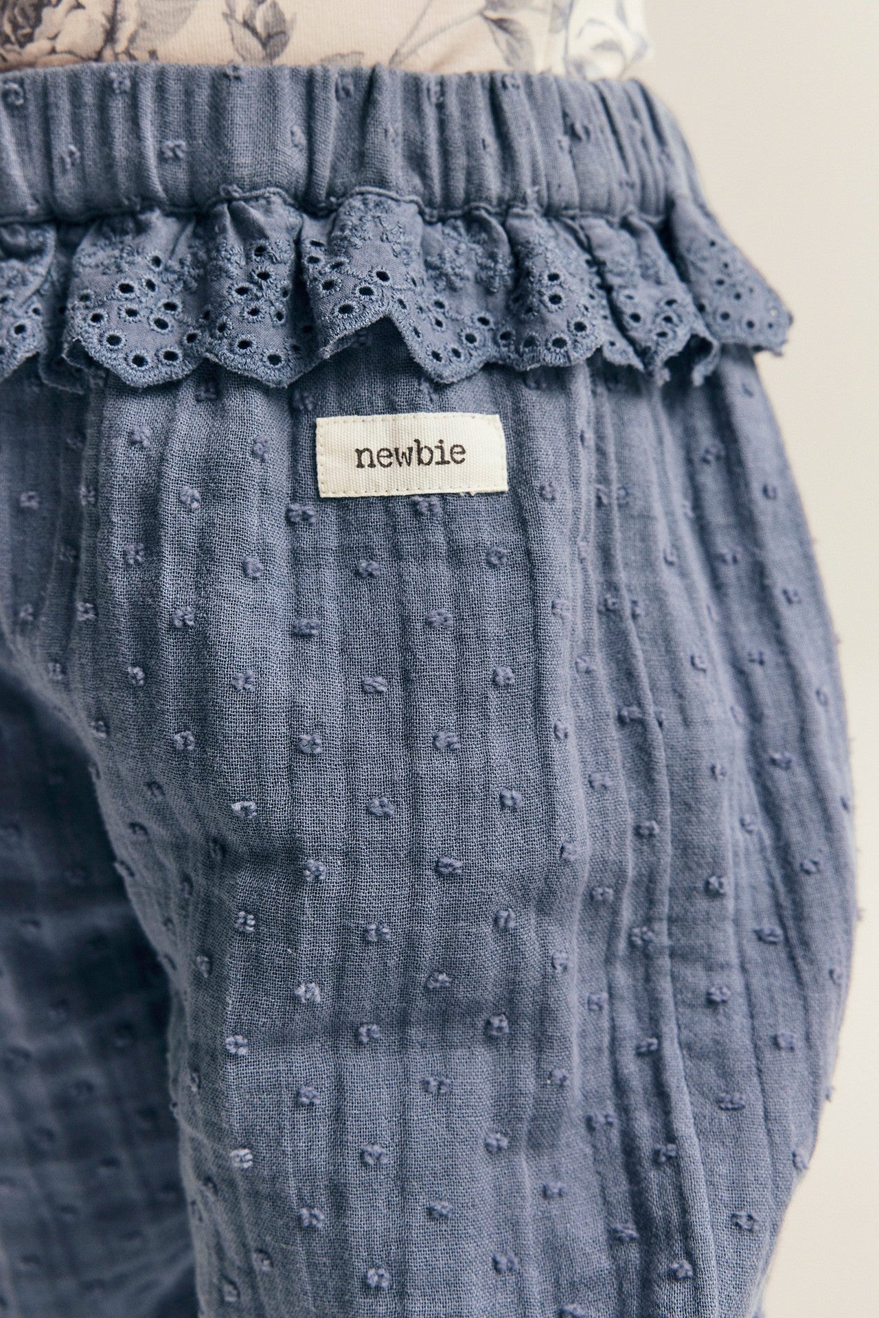 Baby blue frill trousers