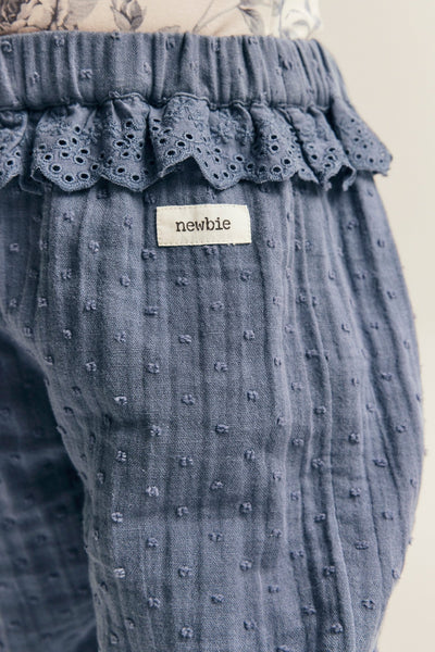 Baby blue frill trousers