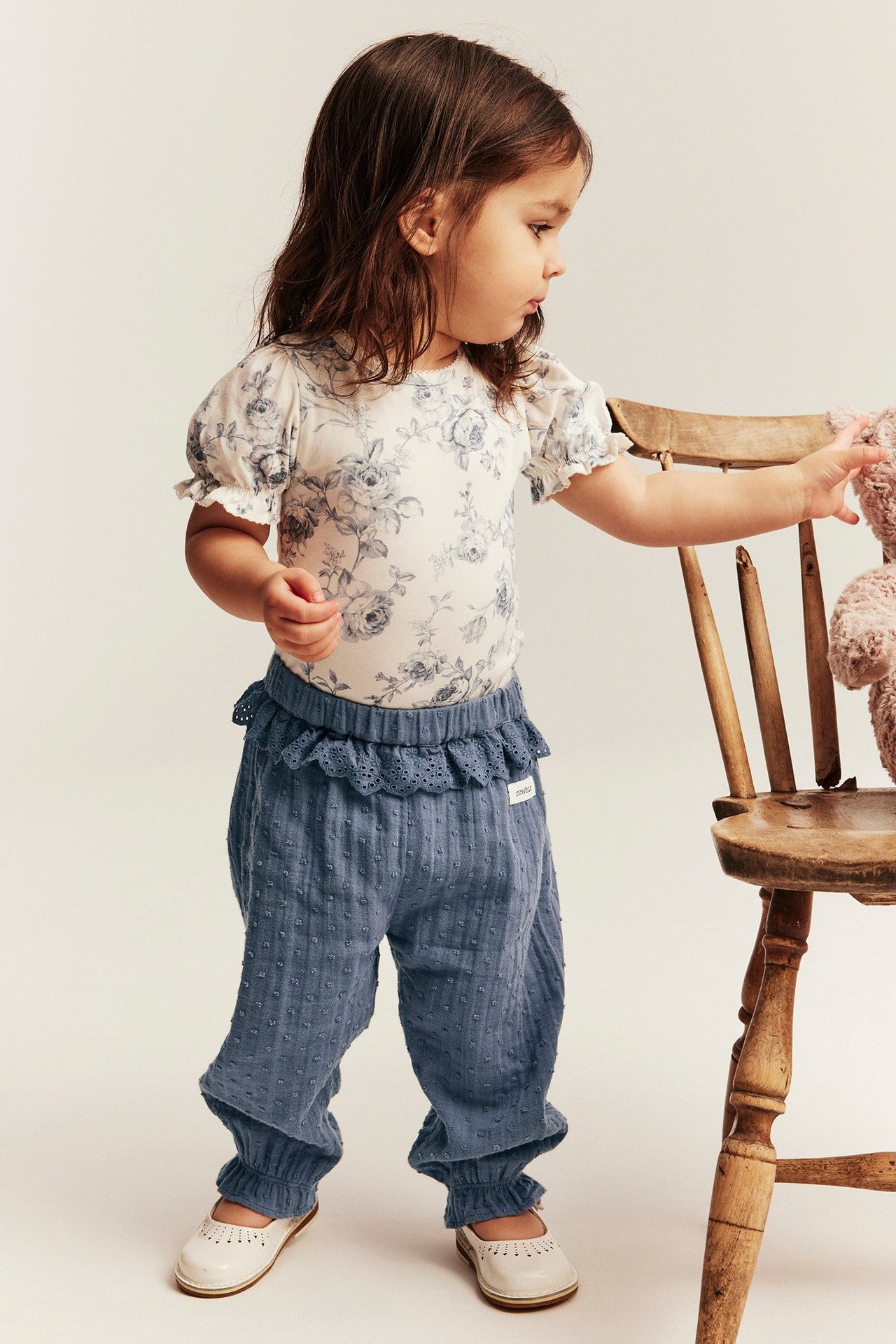 Baby blue frill trousers