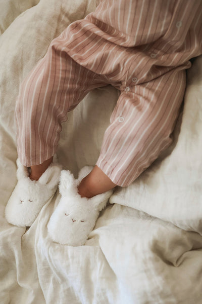 Baby & kids white knitted slippers