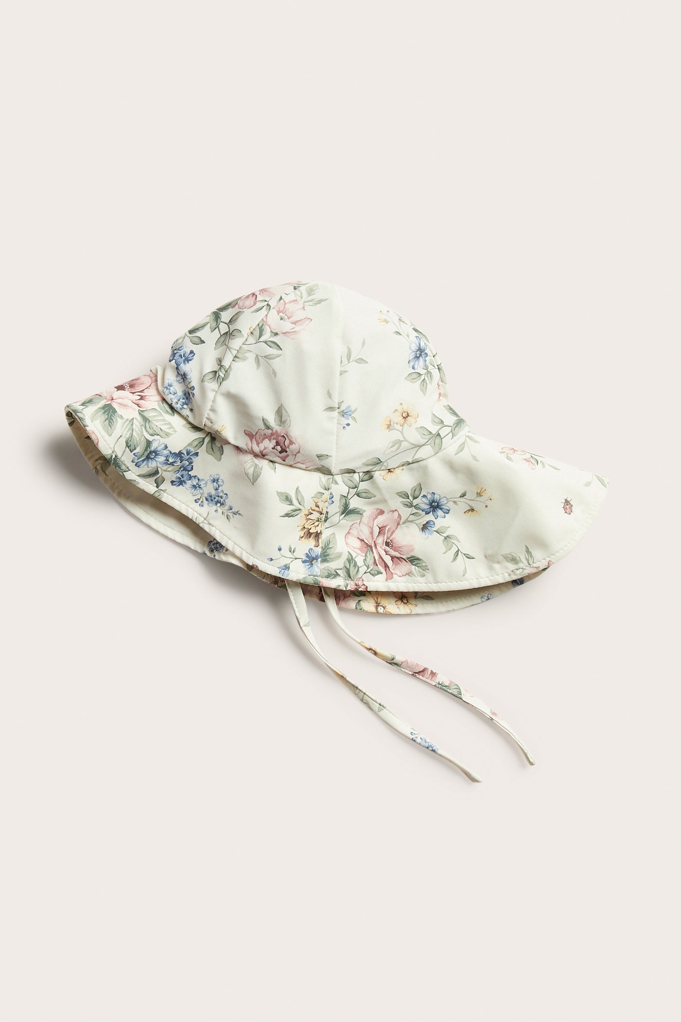Baby & kids' white floral UV sun hat