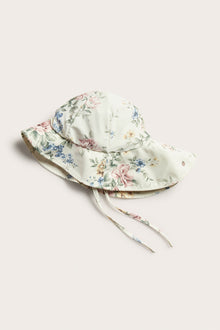 Baby & kids' white floral UV sun hat