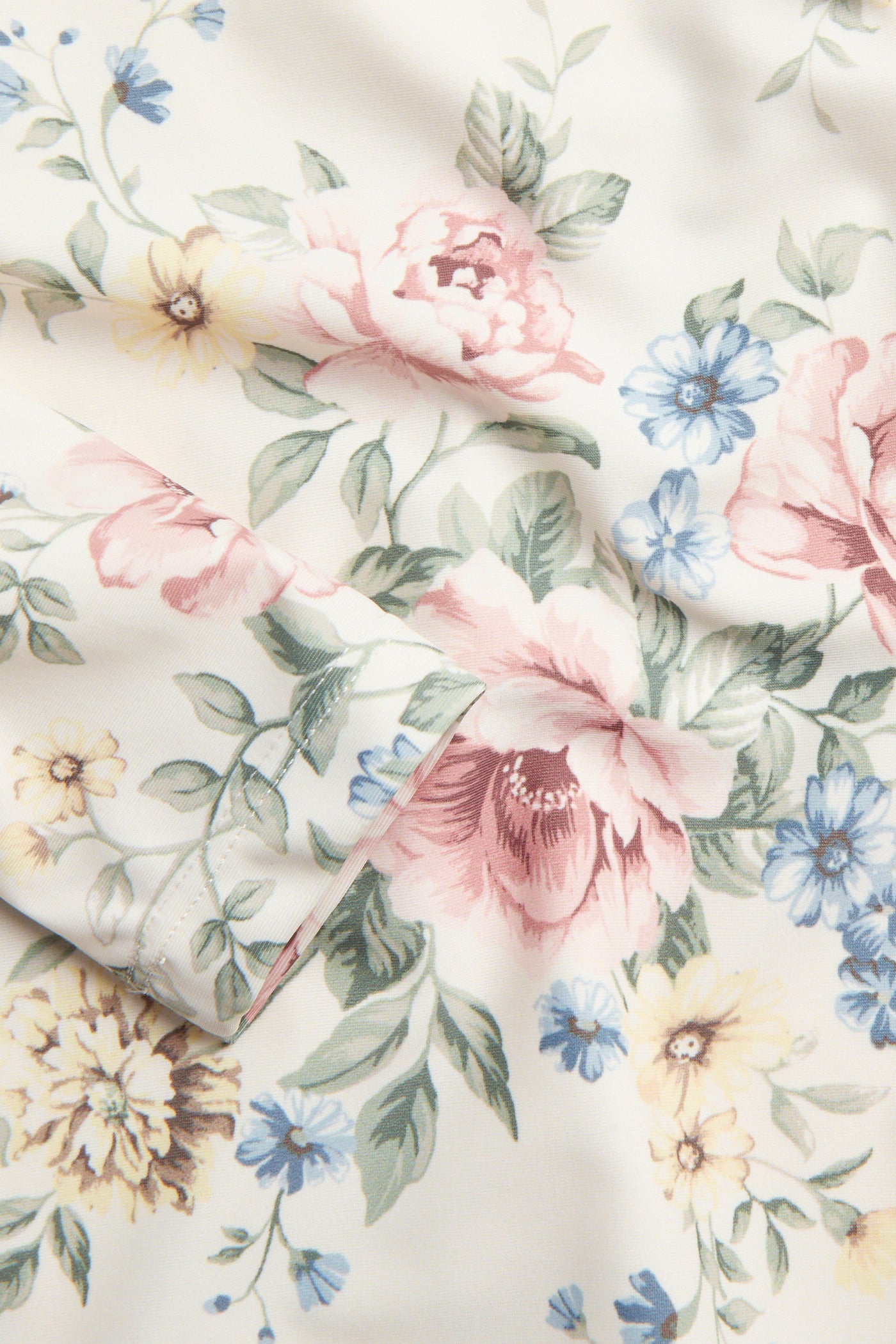 Baby & kids' white floral UV top with frills