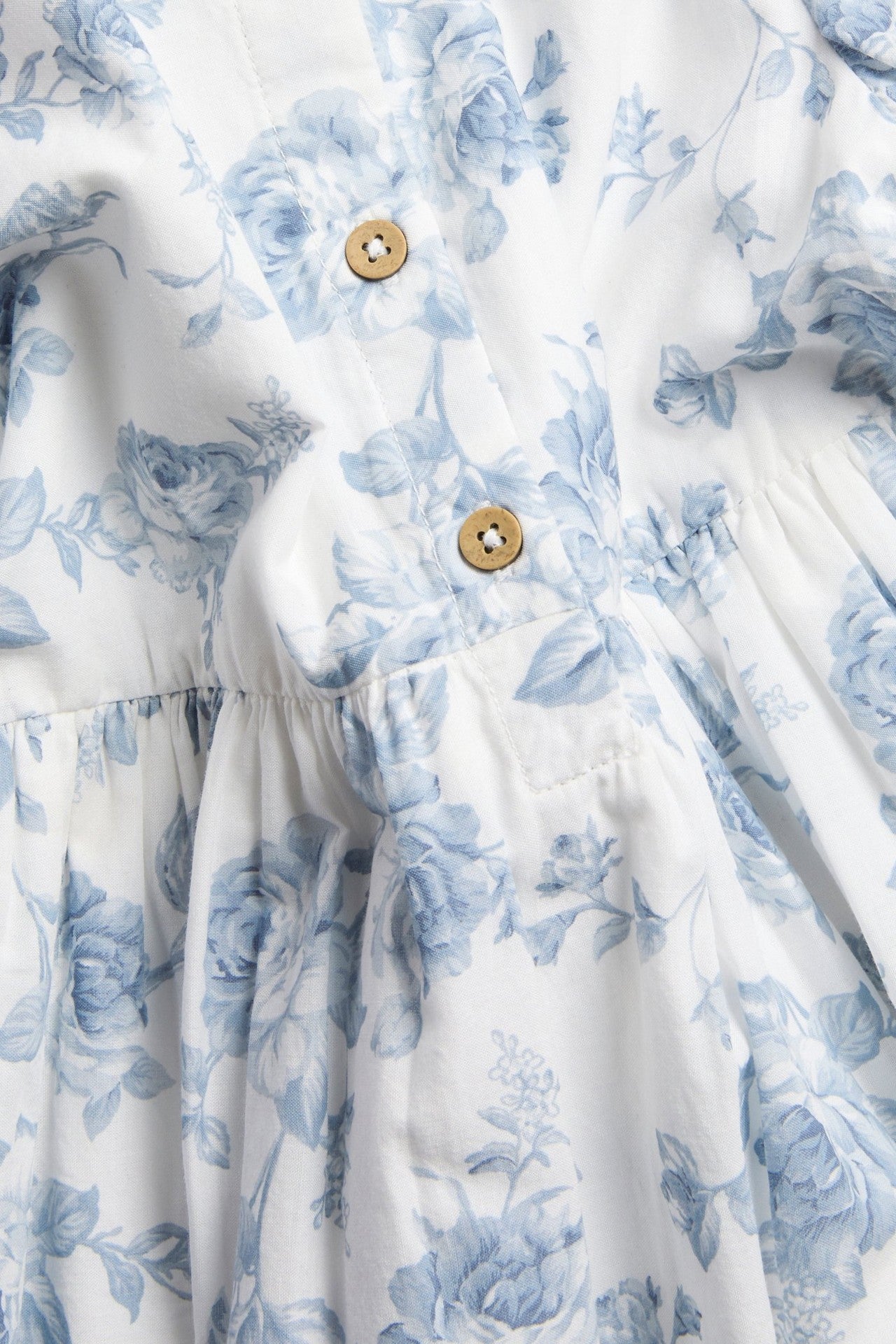 Kids floral embroidered short sleeve dress