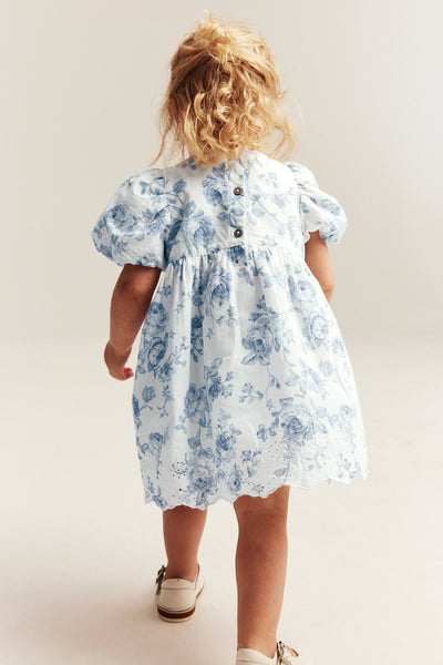 Baby floral dress with embroidery