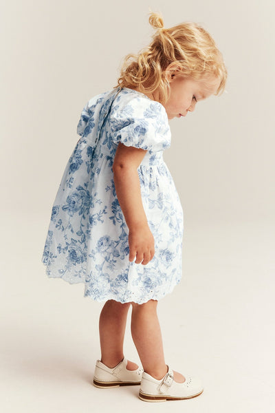 Baby floral dress with embroidery